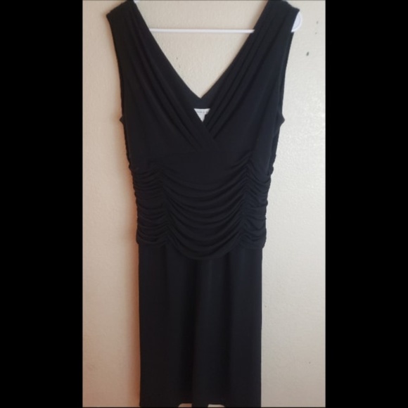 Dress Barn Dresses Dressbarn Black Sleeveless Ruched Cocktail